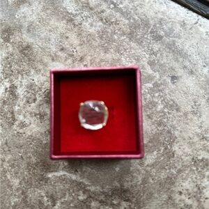 Brilliant Clear Gemstone Ring